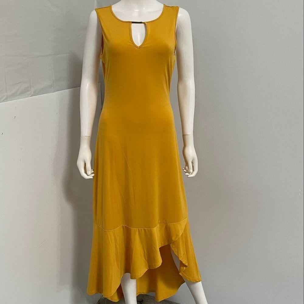 Thalia Sodi Womens Flounce-Hem Maxi Dress